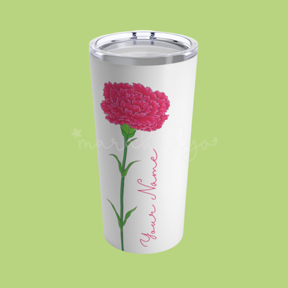 Personalized Birthflower Tumbler 20oz